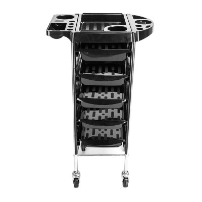 five drawer new ABS and PP material good rubber wheels Salon Trolley